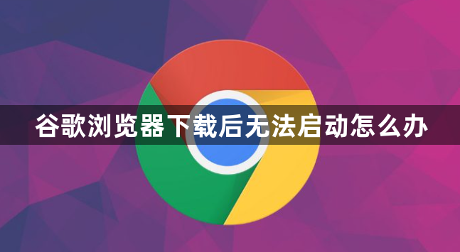 谷歌浏览器下载后无法启动怎么办1