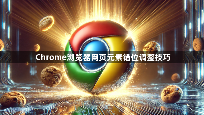 Chrome浏览器网页元素错位调整技巧1