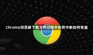 Chrome浏览器下载文件过程中突然中断如何恢复1