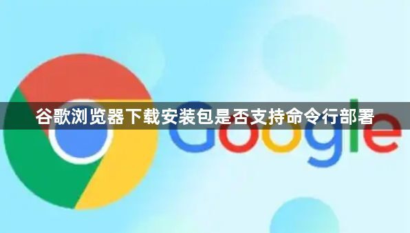 谷歌浏览器下载安装包是否支持命令行部署1