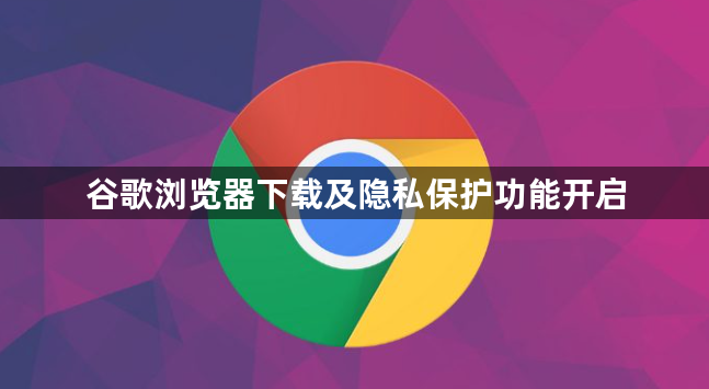 谷歌浏览器下载及隐私保护功能开启1