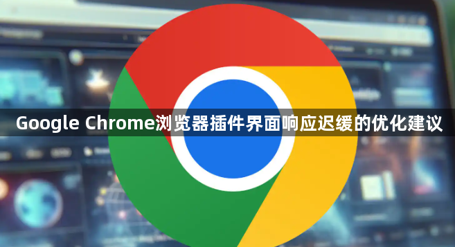 Google Chrome浏览器插件界面响应迟缓的优化建议1