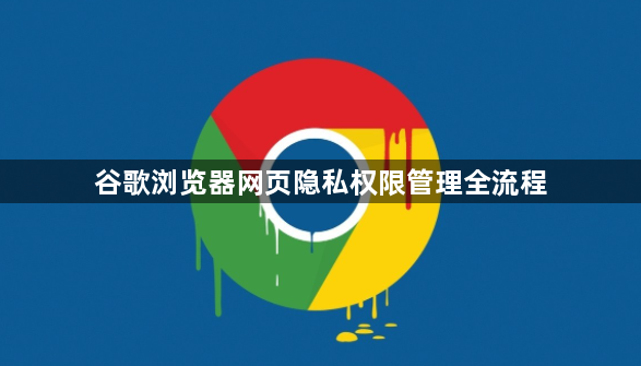 谷歌浏览器网页隐私权限管理全流程1