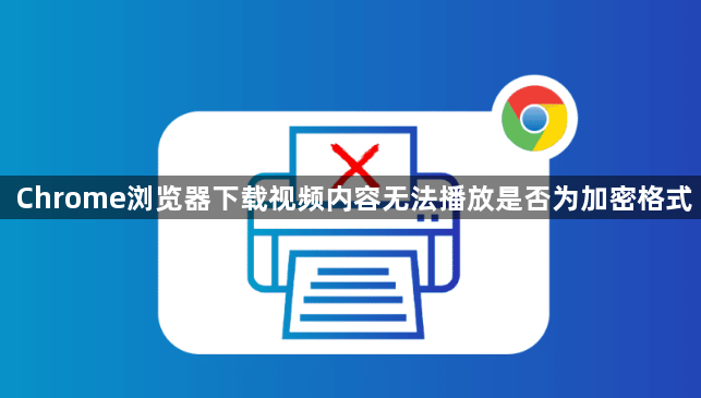 Chrome浏览器下载视频内容无法播放是否为加密格式1