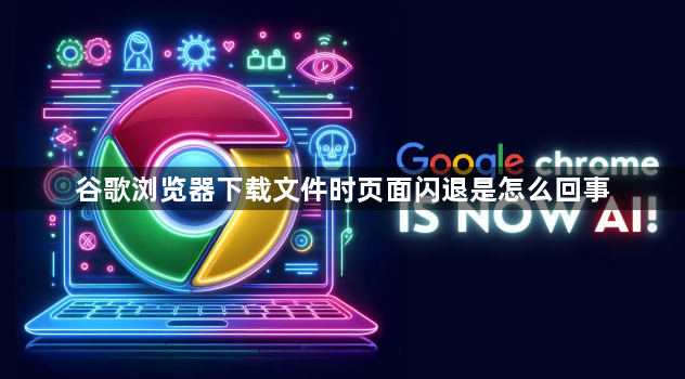 谷歌浏览器下载文件时页面闪退是怎么回事1