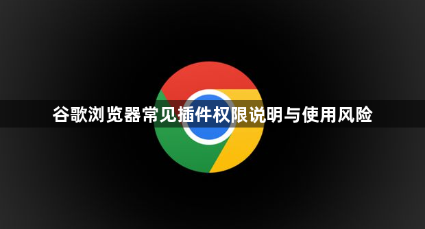 谷歌浏览器常见插件权限说明与使用风险1