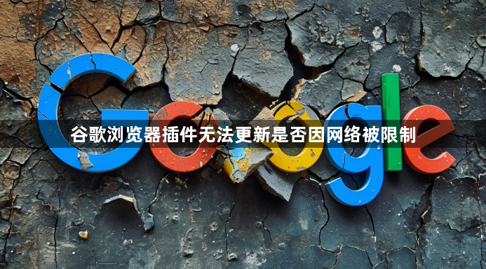 谷歌浏览器插件无法更新是否因网络被限制1