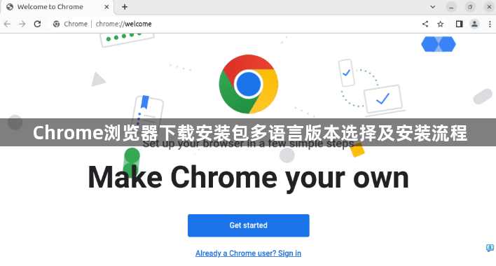 Chrome浏览器下载安装包多语言版本选择及安装流程1