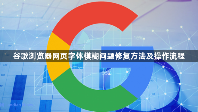 谷歌浏览器网页字体模糊问题修复方法及操作流程1