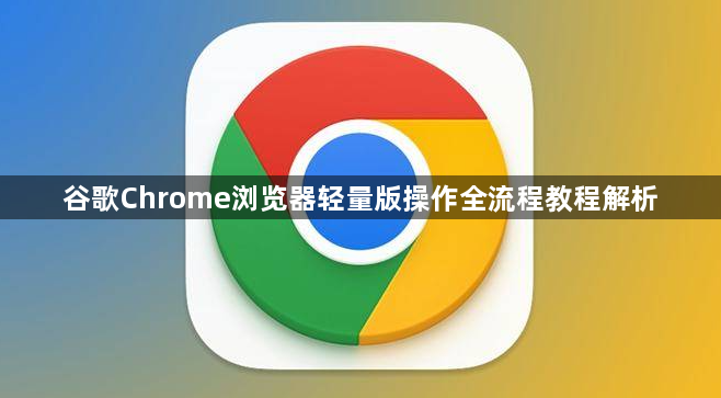 谷歌Chrome浏览器轻量版操作全流程教程解析1