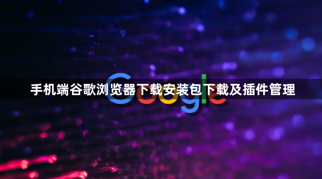 手机端谷歌浏览器下载安装包下载及插件管理1