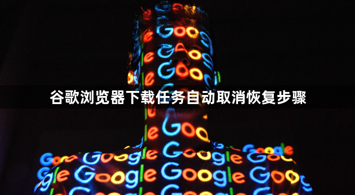 谷歌浏览器下载任务自动取消恢复步骤1