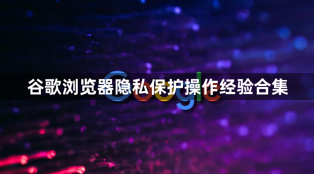 谷歌浏览器隐私保护操作经验合集1