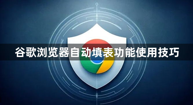谷歌浏览器自动填表功能使用技巧1