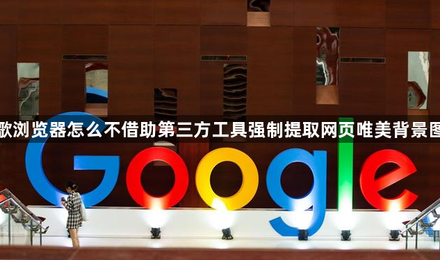 谷歌浏览器怎么不借助第三方工具强制提取网页唯美背景图片1