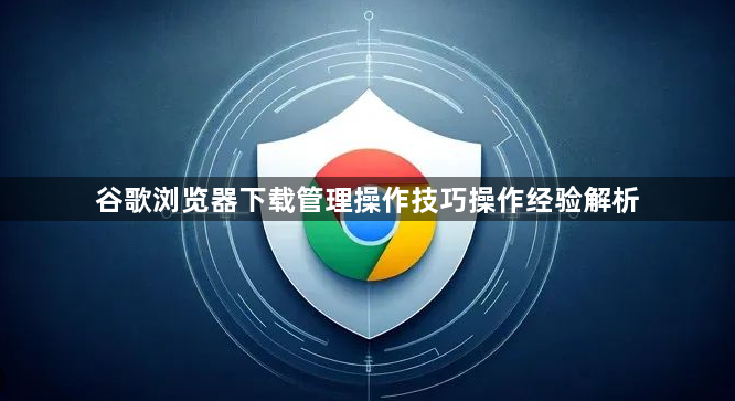 谷歌浏览器下载管理操作技巧操作经验解析1