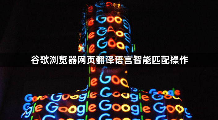 谷歌浏览器网页翻译语言智能匹配操作1