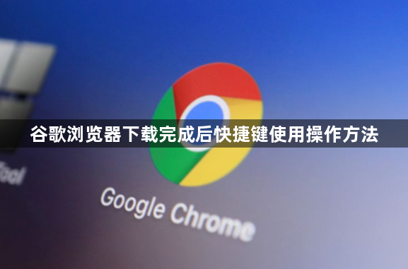 谷歌浏览器下载完成后快捷键使用操作方法1