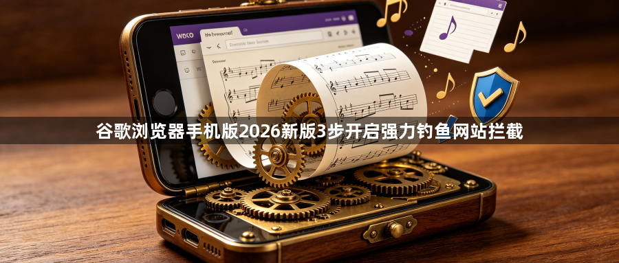 谷歌浏览器手机版2026新版3步开启强力钓鱼网站拦截1