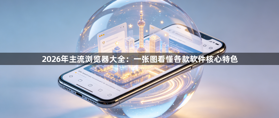 2026年主流浏览器大全：一张图看懂各款软件核心特色1