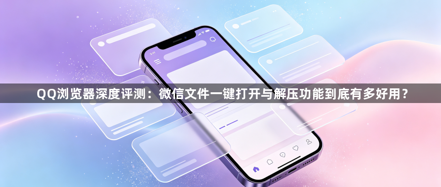QQ浏览器深度评测：微信文件一键打开与解压功能到底有多好用？1