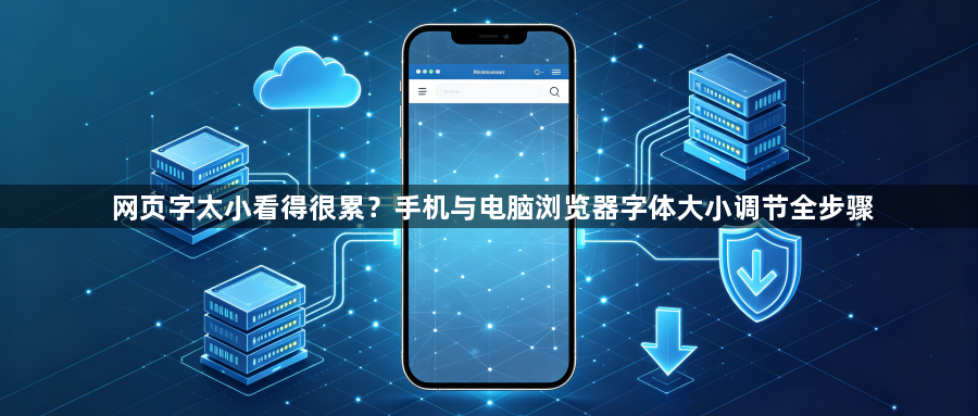 网页字太小看得很累？手机与电脑浏览器字体大小调节全步骤1