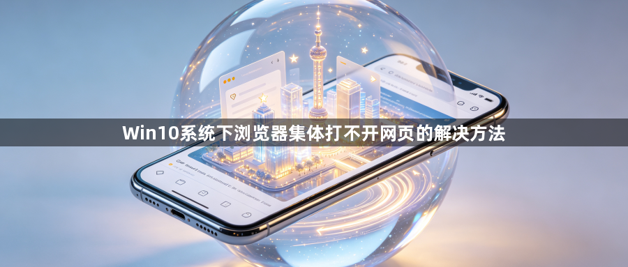 Win10系统下浏览器集体打不开网页的解决方法1