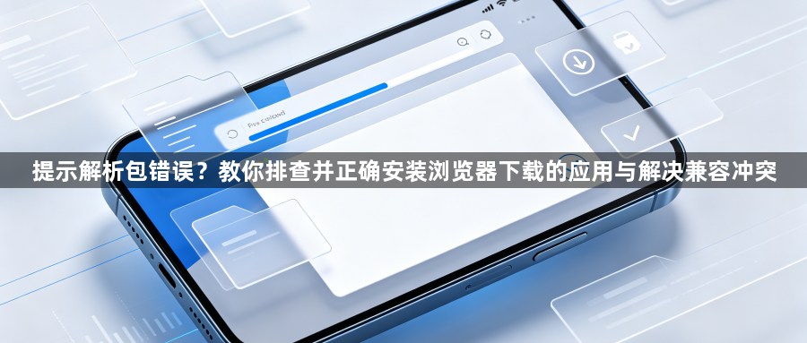 提示解析包错误?教你排查并正确安装浏览器下载的应用与解决兼容冲突1