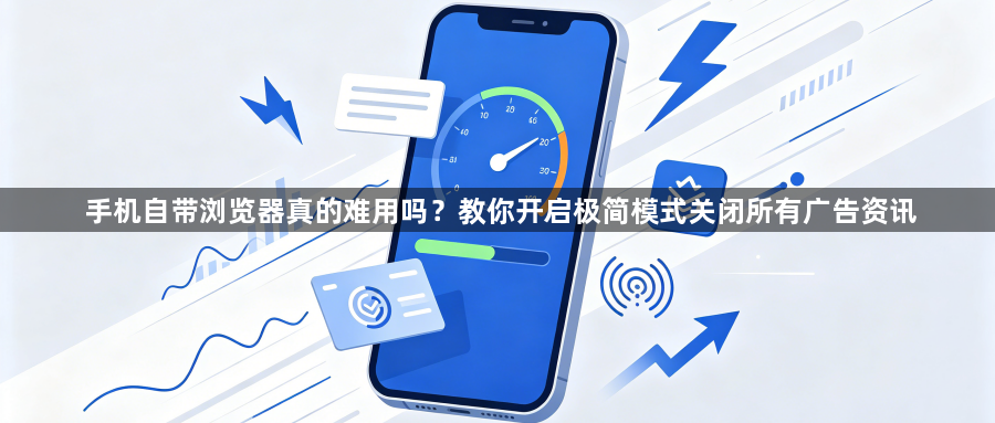 手机自带浏览器真的难用吗?教你开启极简模式关闭所有广告资讯1