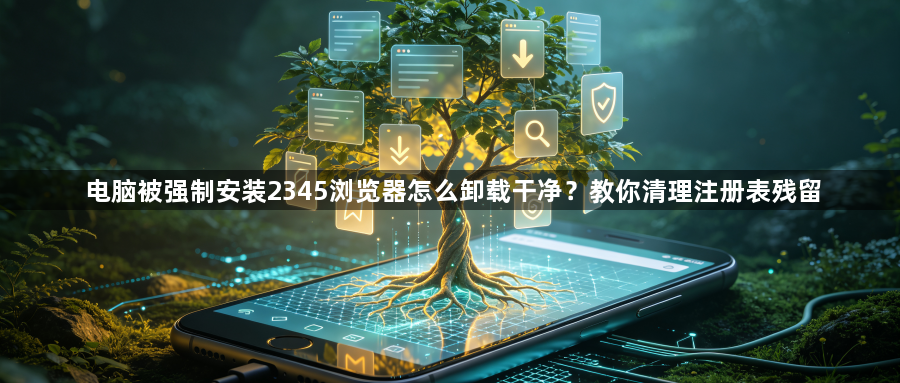 电脑被强制安装2345浏览器怎么卸载干净？教你清理注册表残留1