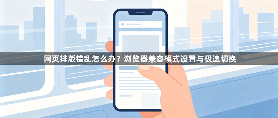 网页排版错乱怎么办？浏览器兼容模式设置与极速切换1