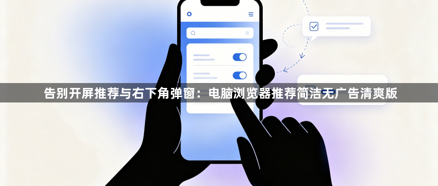 告别开屏推荐与右下角弹窗：电脑浏览器推荐简洁无广告清爽版1