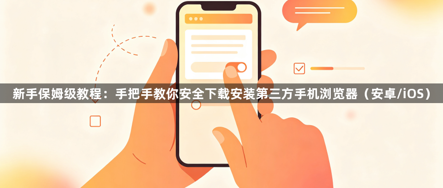 新手保姆级教程：手把手教你安全下载安装第三方手机浏览器（安卓/iOS）1