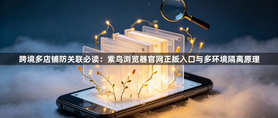 跨境多店铺防关联必读：紫鸟浏览器官网正版入口与多环境隔离原理1