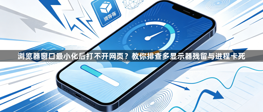 浏览器窗口最小化后打不开网页?教你排查多显示器残留与进程卡死1