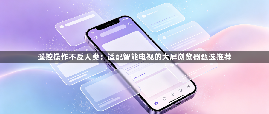 遥控操作不反人类:适配智能电视的大屏浏览器甄选推荐1