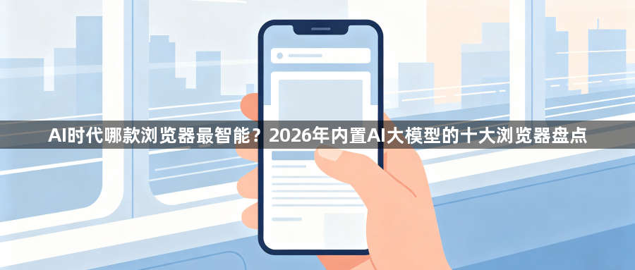 AI时代哪款浏览器最智能？2026年内置AI大模型的十大浏览器盘点1