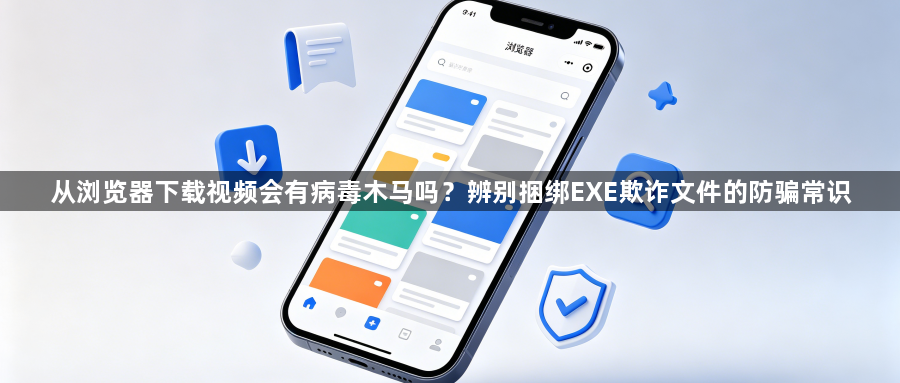 从浏览器下载视频会有病毒木马吗?辨别捆绑EXE欺诈文件的防骗常识1