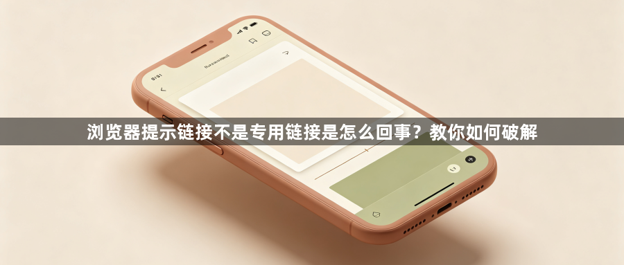 浏览器提示链接不是专用链接是怎么回事?教你如何破解1