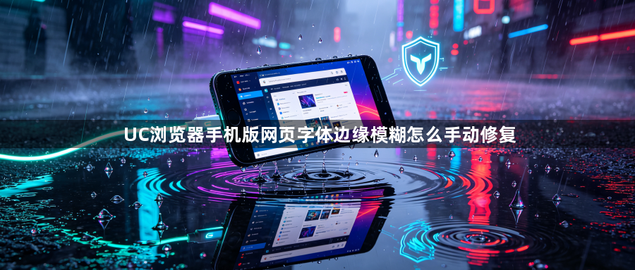 UC浏览器手机版网页字体边缘模糊怎么手动修复1