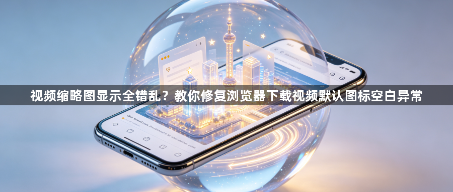 视频缩略图显示全错乱？教你修复浏览器下载视频默认图标空白异常1