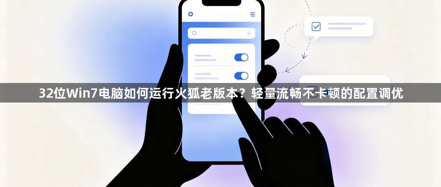 32位Win7电脑如何运行火狐老版本？轻量流畅不卡顿的配置调优1